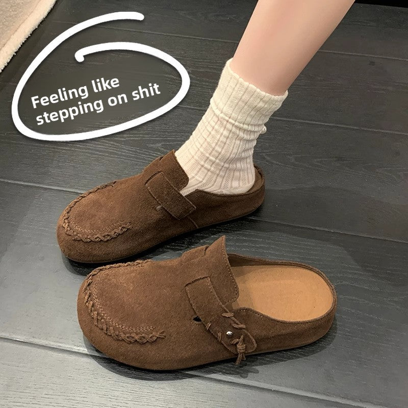 IVORIA SoftHaven Suede Comfort Mules
