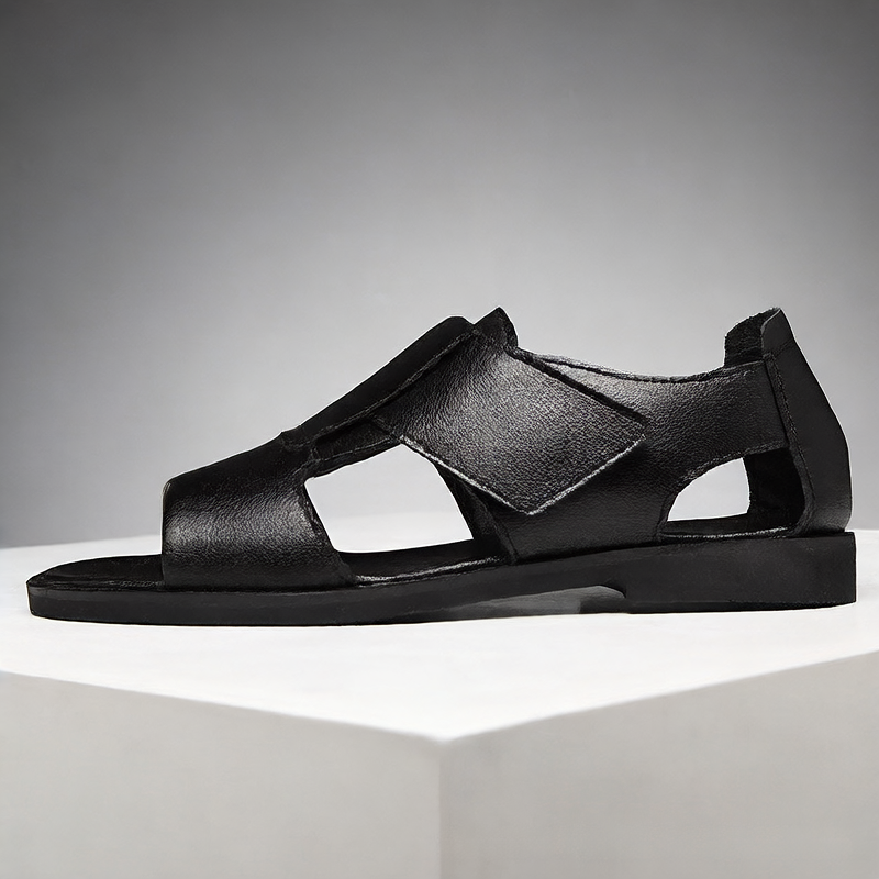 IVORIA Roman Edge Cowhide Leather Sandals
