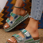IVORIA CrystalCove Luxe Platform Sandals