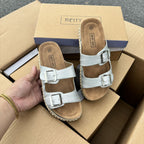 IVORIA Lumiera Buckle Comfort Slides