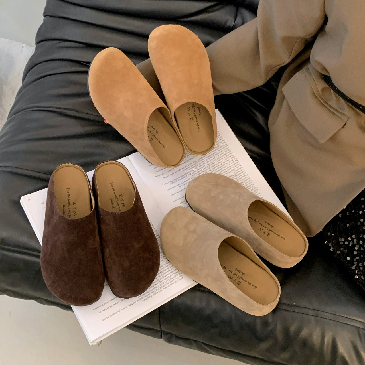 IVORIA TerraMuse Suede Comfort Clogs