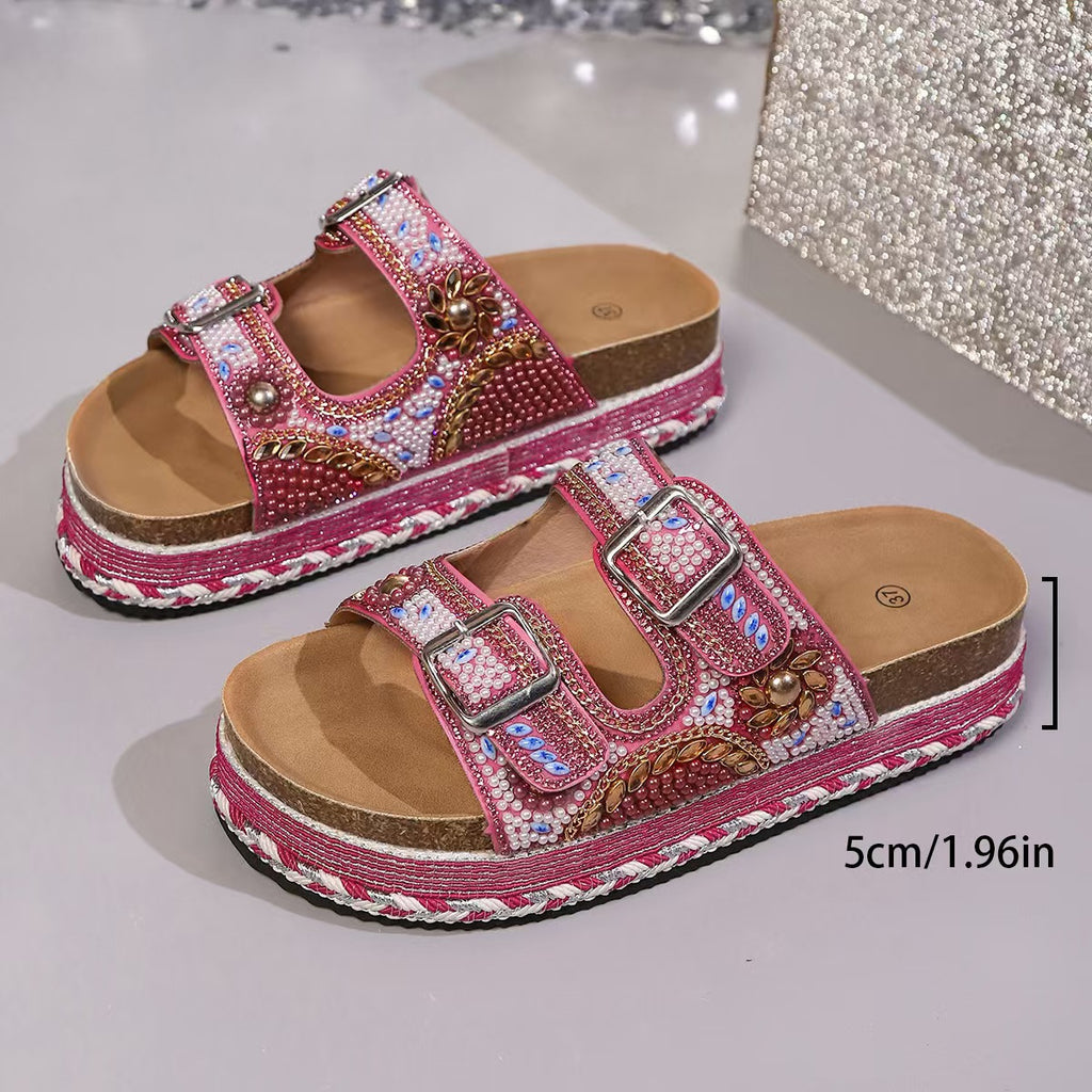 IVORIA CrystalCove Luxe Platform Sandals