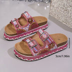 IVORIA CrystalCove Luxe Platform Sandals