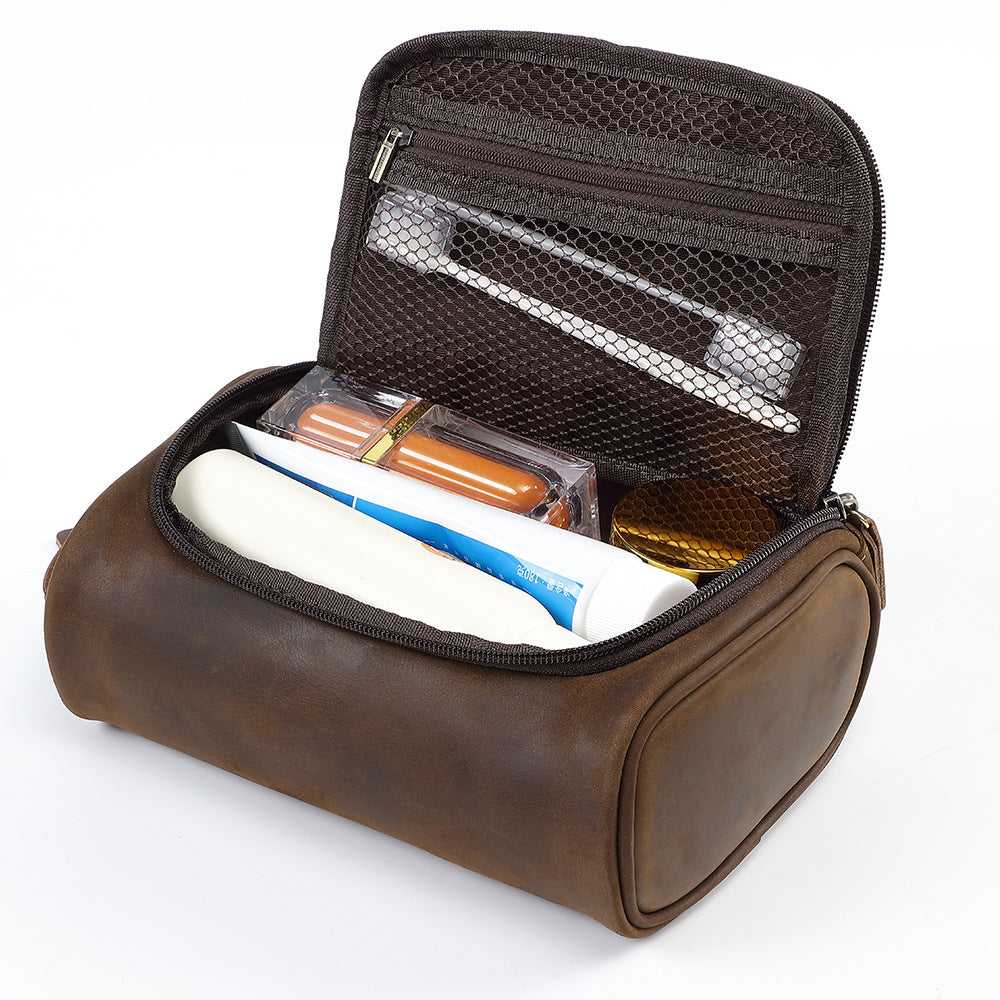 IVORIA Nomad Vintage Leather Travel Organizer