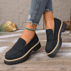 IVORIA Blush Edge Platform Loafers