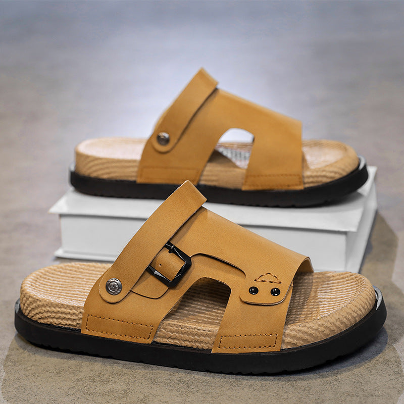 IVORIA DRIVEO Dual-Comfort Leather Sandals