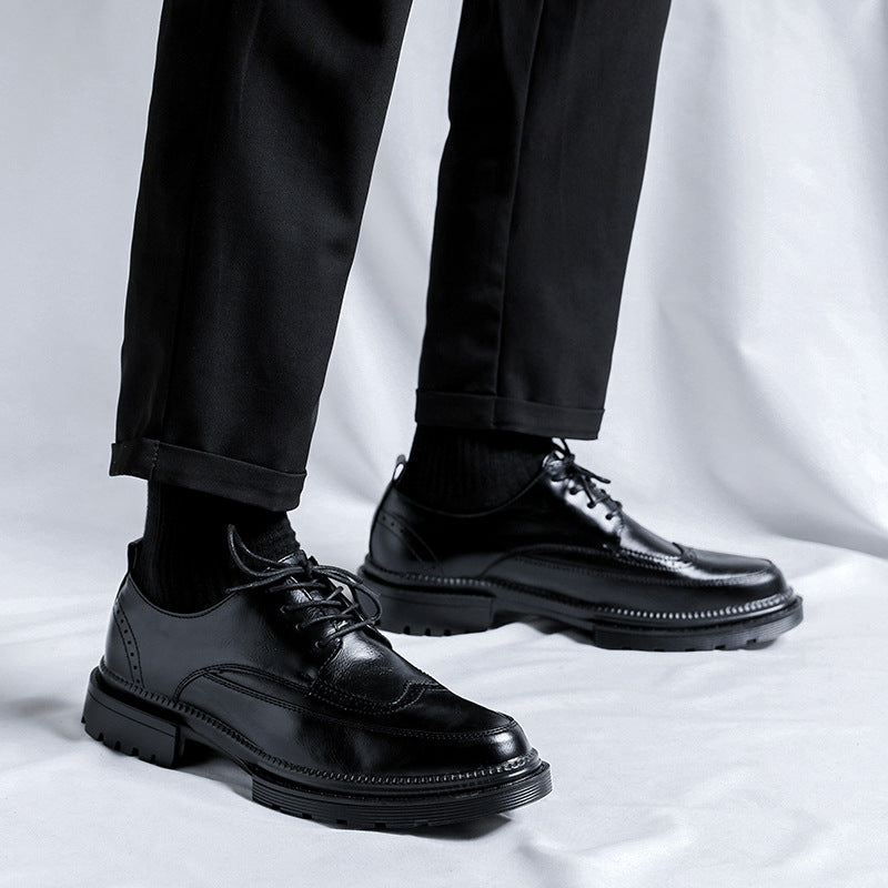 IVORIA Oxford Rise Brogue Platform Shoes