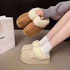IVORIA CloudWarm Suede Platform Clogs