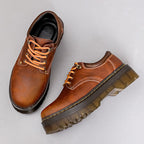 IVORIA Kingston Retro Platform Leather Shoes