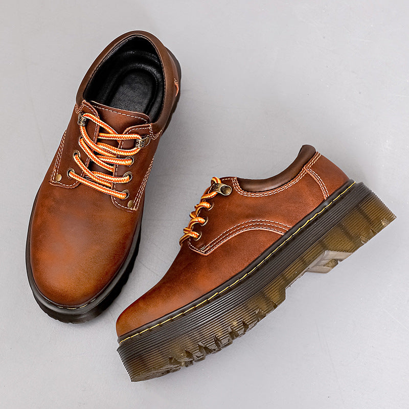 IVORIA Kingston Retro Platform Leather Shoes