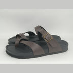 IVORIA CalmStep Leather Cork Slides