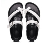 IVORIA CalmStep Leather Cork Slides