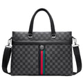 IVORIA Regent Executive Plaid Laptop Briefcase