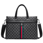 IVORIA Regent Executive Plaid Laptop Briefcase