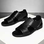 IVORIA Roman Edge Cowhide Leather Sandals