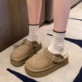 IVORIA FrostLift Retro Fleece Mule Clogs