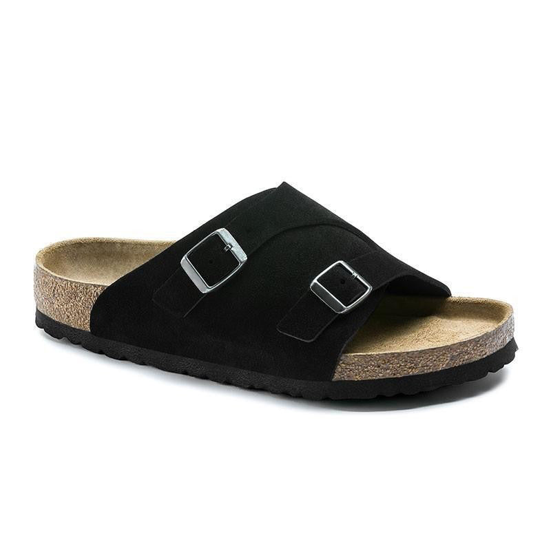 IVORIA TerraFlex Leather Double-Buckle Cork Sandals