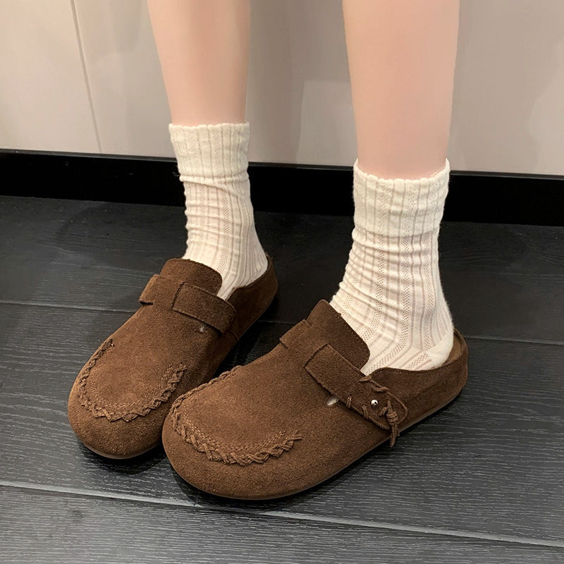 IVORIA SoftHaven Suede Comfort Mules