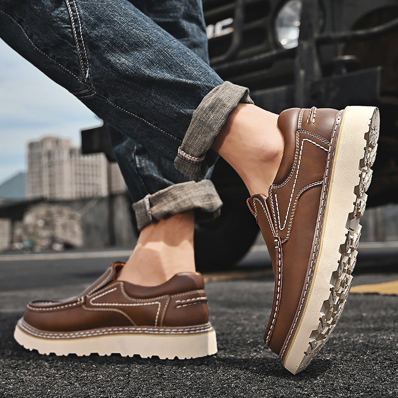 IVORIA IronLoft Heritage Slip-On Leather Shoes
