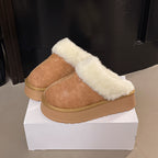 IVORIA CloudWarm Suede Platform Clogs