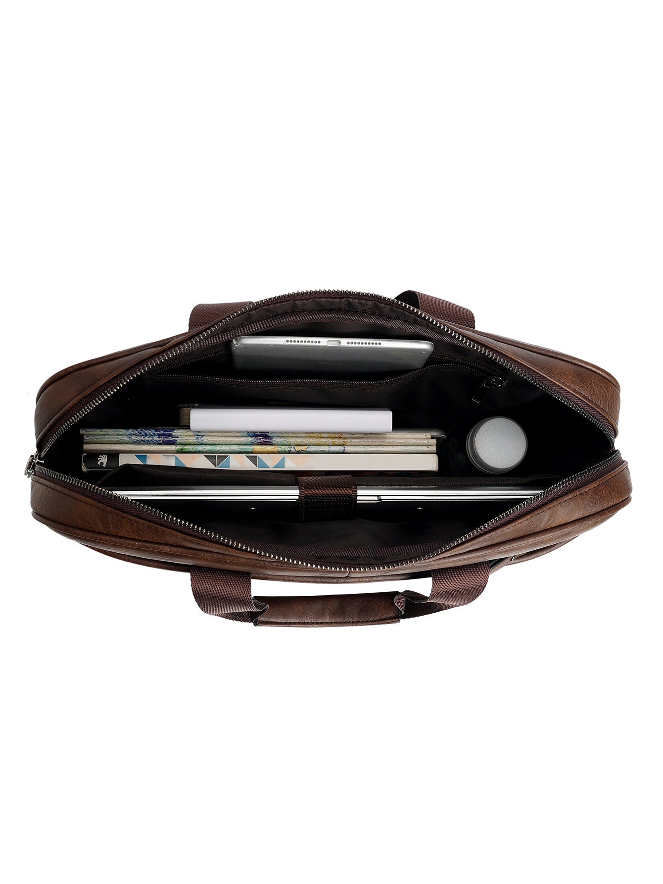 IVORIA Heritage Vintage Leather Executive Laptop Briefcase
