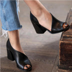 Ivoria Elan Open-Toe Heels