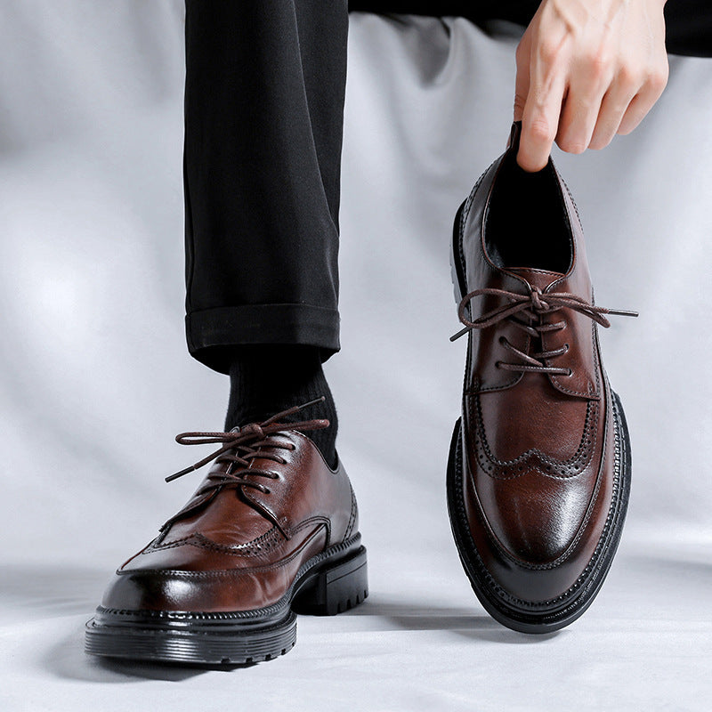 IVORIA Oxford Rise Brogue Platform Shoes