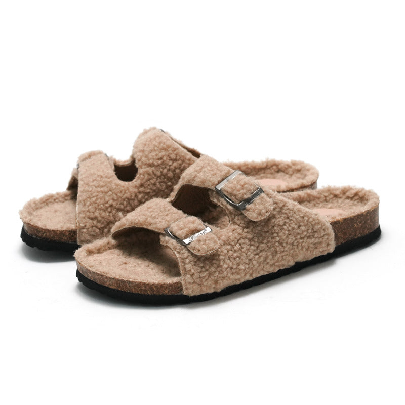 IVORIA CozyStep lambswool Cork Clogs