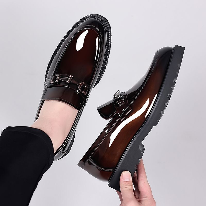 IVORIA Aurelius Patent Derby Loafers