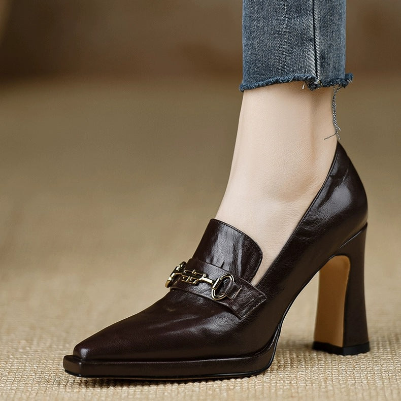 Ivoria Elaria Heritage Square-Toe Heels
