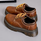 IVORIA Kingston Retro Platform Leather Shoes