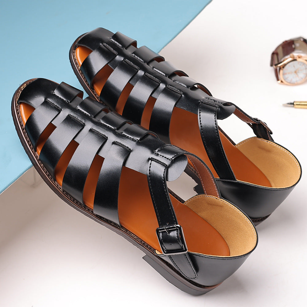 IVORIA Aurelius Roman Buckle Sandals
