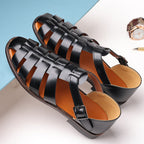 IVORIA Aurelius Roman Buckle Sandals