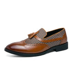 IVORIA Regent Tassel Leather Slip-On Loafers