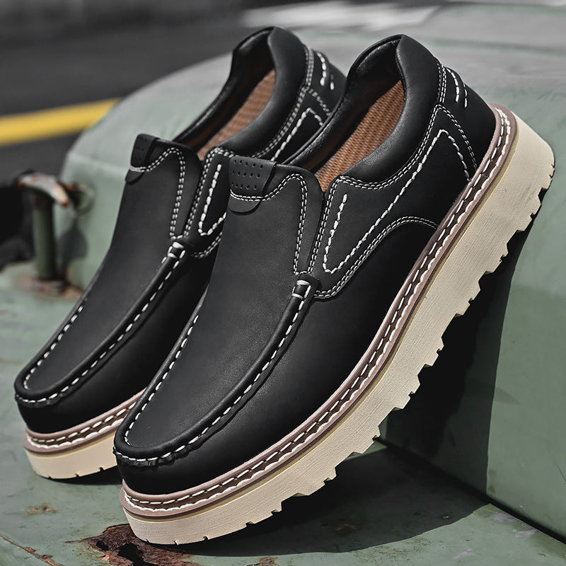IVORIA IronLoft Heritage Slip-On Leather Shoes