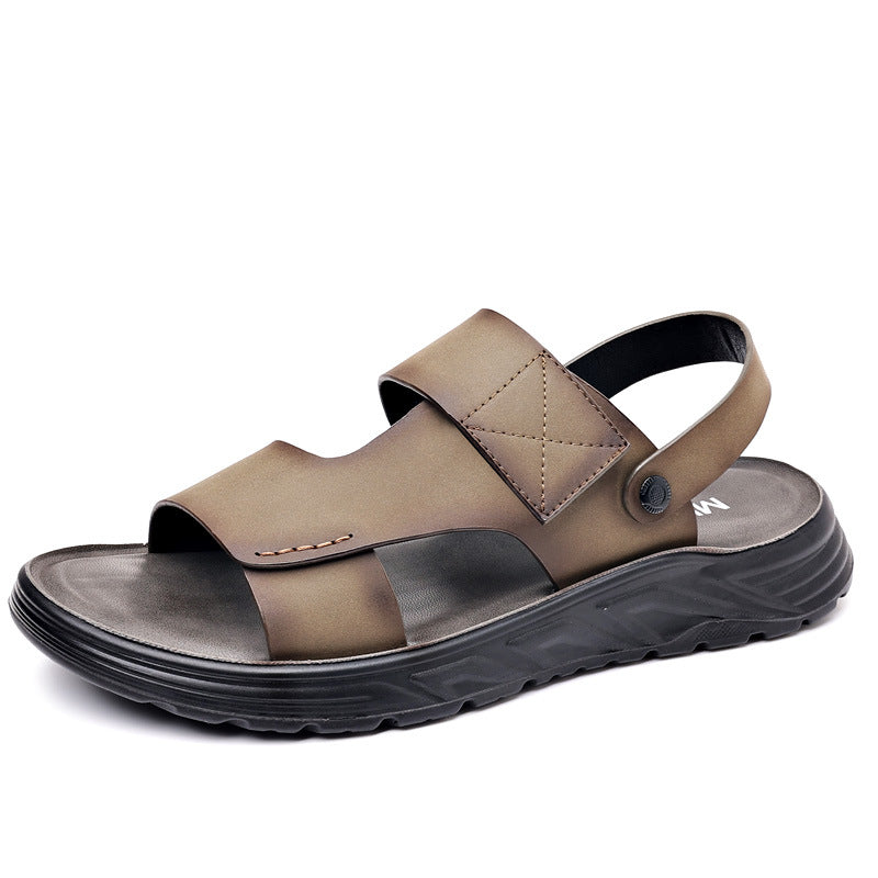 IVORIA Men DriftLuxe Leather Drive Sandals