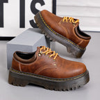 IVORIA Kingston Retro Platform Leather Shoes