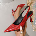 Ivoria Verra Leather Slingbacks
