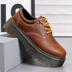 IVORIA Kingston Retro Platform Leather Shoes