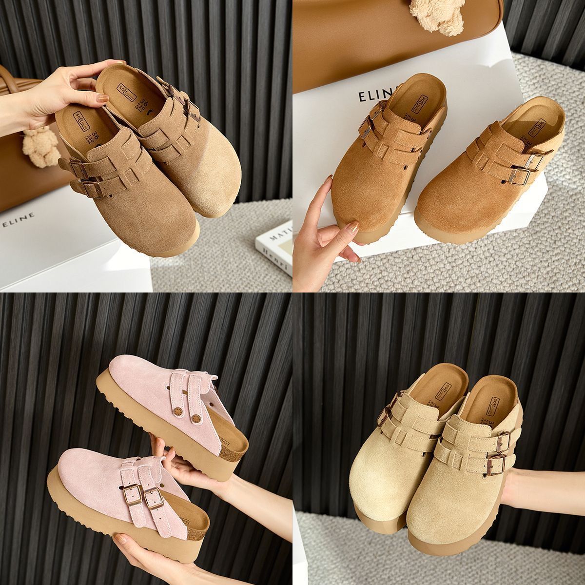 IVORIA ZenForm Buckled Platform Clogs