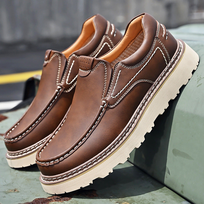 IVORIA IronLoft Heritage Slip-On Leather Shoes