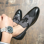 IVORIA Regent Tassel Leather Slip-On Loafers
