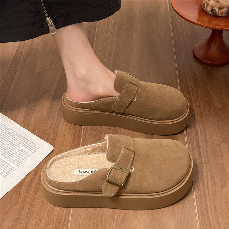 IVORIA CozyRise Retro Platform Clogs