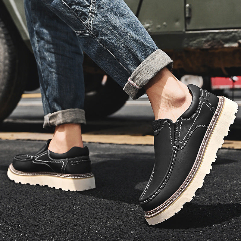 IVORIA IronLoft Heritage Slip-On Leather Shoes