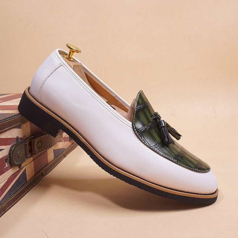 IVORIA CrocEleve Leather Classic Loafers