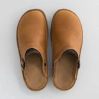 IVORIA Square-Toe Slip-On Sandals