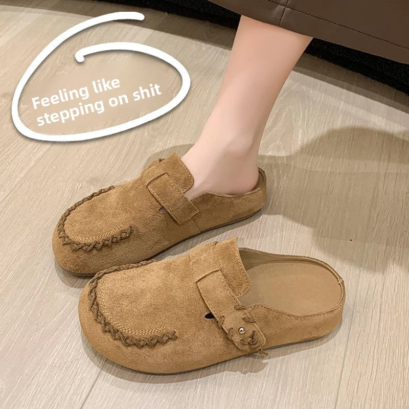 IVORIA SoftHaven Suede Comfort Mules