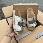IVORIA Lumiera Buckle Comfort Slides