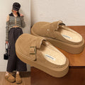 IVORIA CozyRise Retro Platform Clogs
