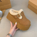 IVORIA Elevate Fleece Platform Clogs